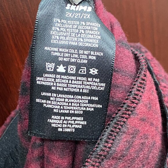 Skims Fleece Sleep Pajama Bottom Pants Women's 2X - Picture 5 of 5